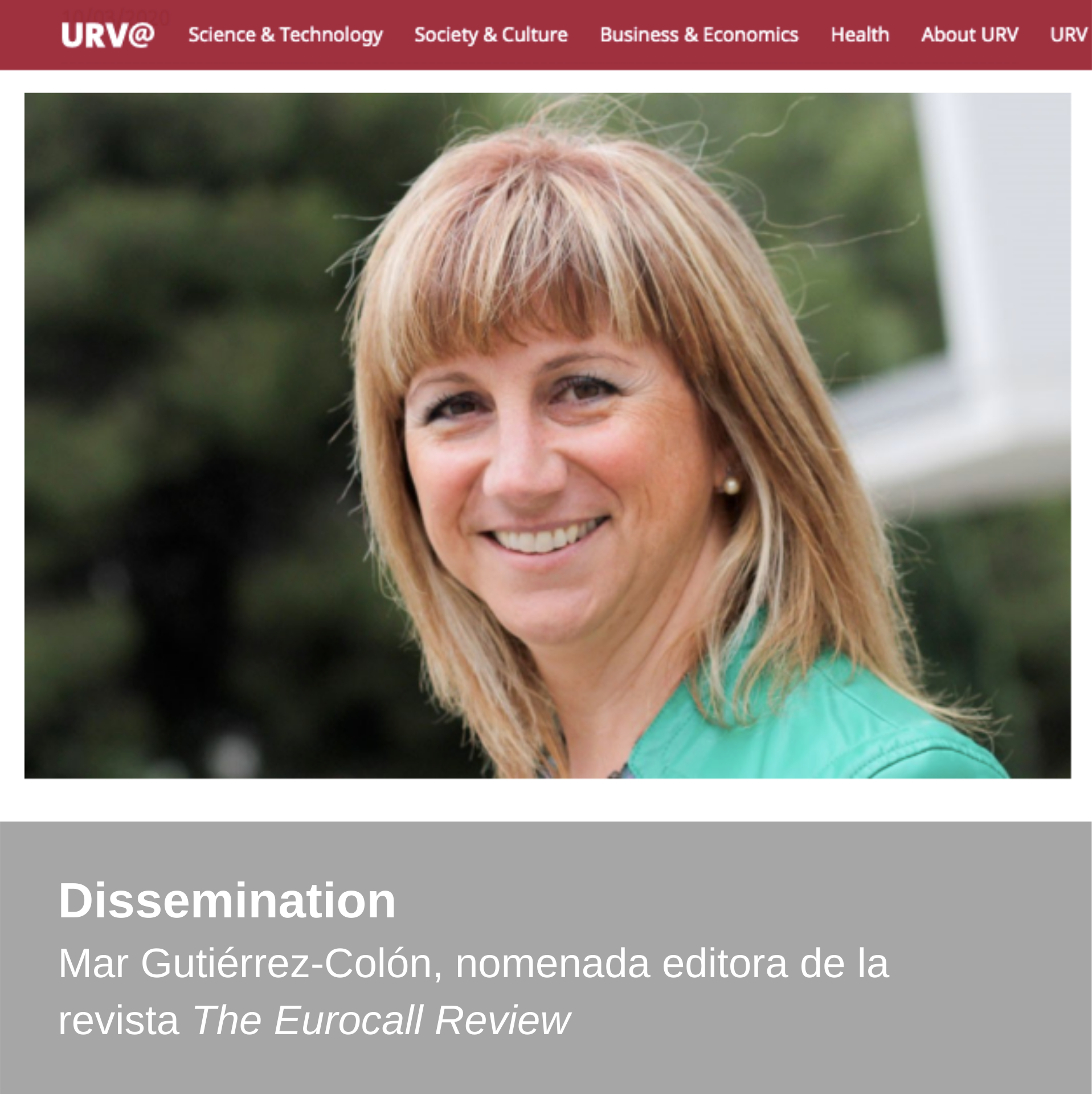Divulgación – Publicación del diario digital de la URV