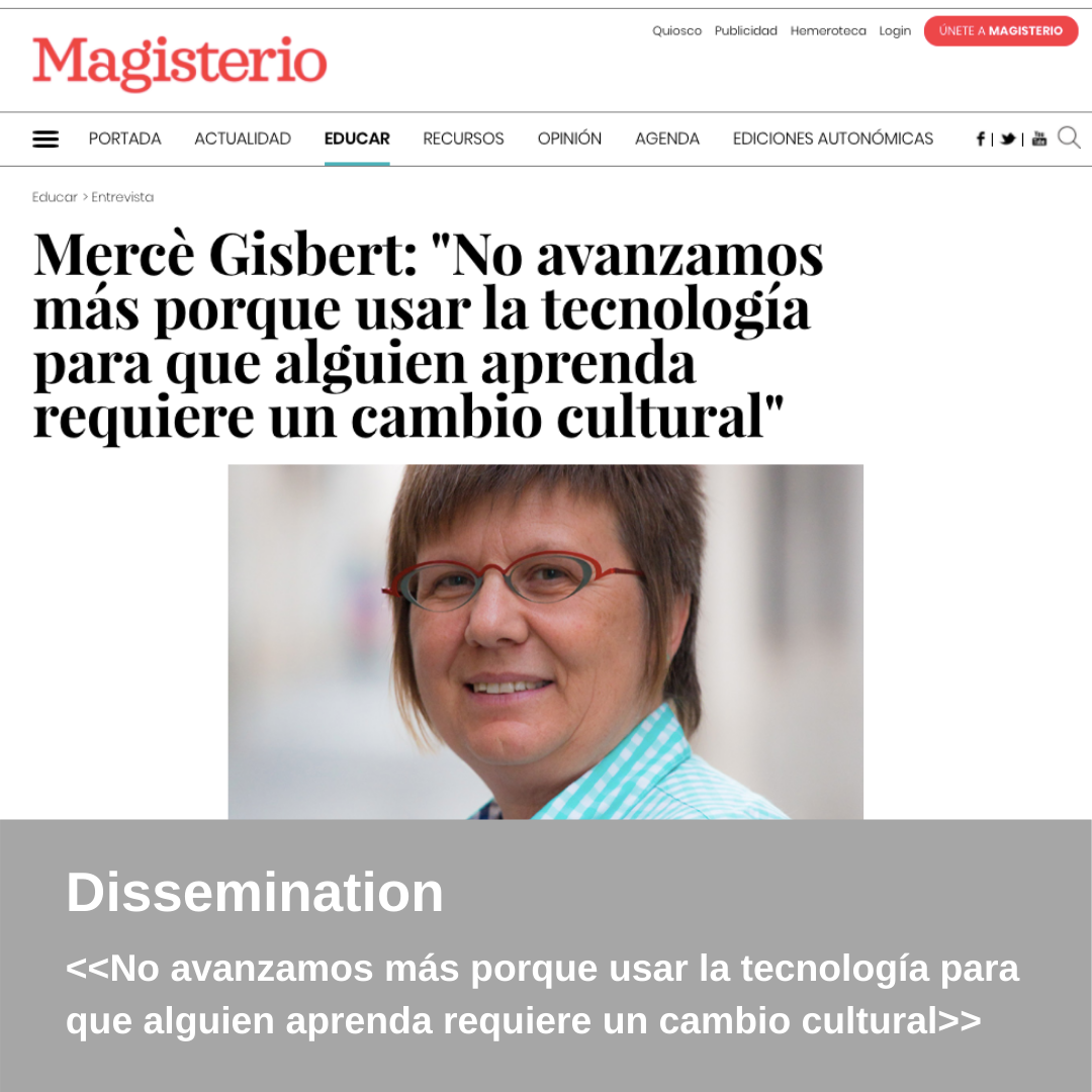 Dissemination – Interview Magisterio Journal