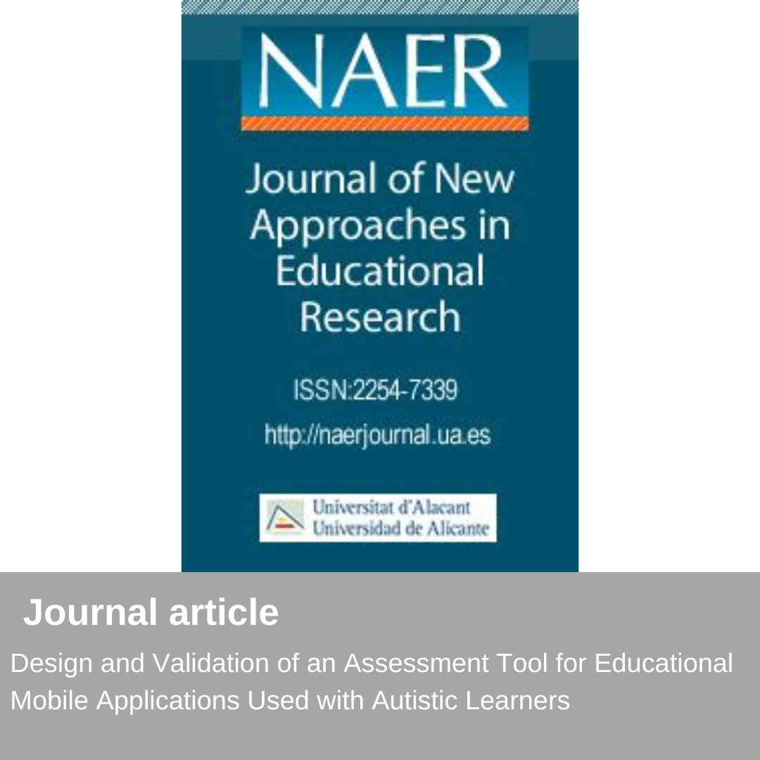 NUEVA PUBLICACIÓN - JOURNAL OF NEW APPROACHES IN EDUCATIONAL RESEARCH